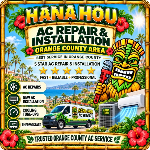 Hana Hou AC services in Orange County