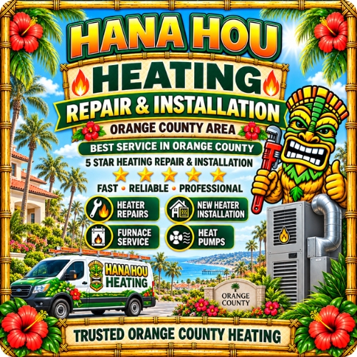 Hana Hou Heating services in Orange County