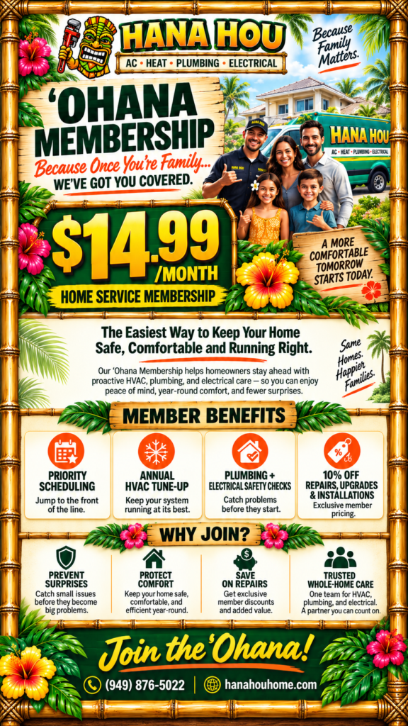 Ohana Membership benefits
