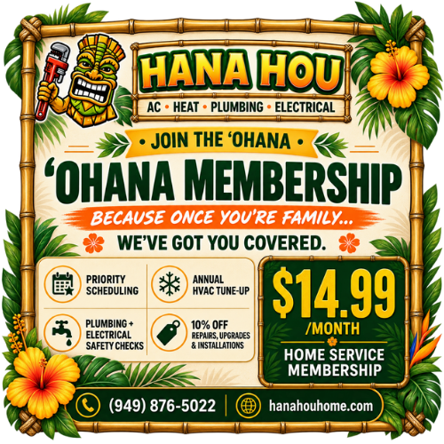 Hana Hou HVAC Plumbing and Electrical