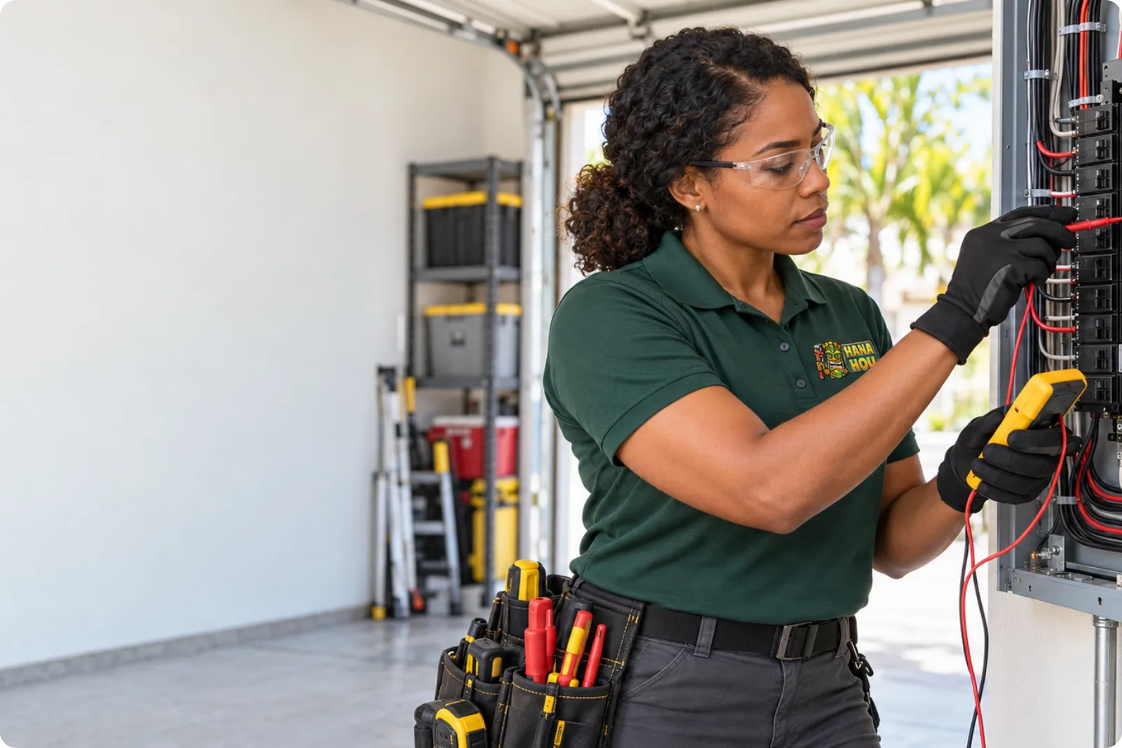 Circuit breaker installation by Hana Hou Home electrician in Orange County