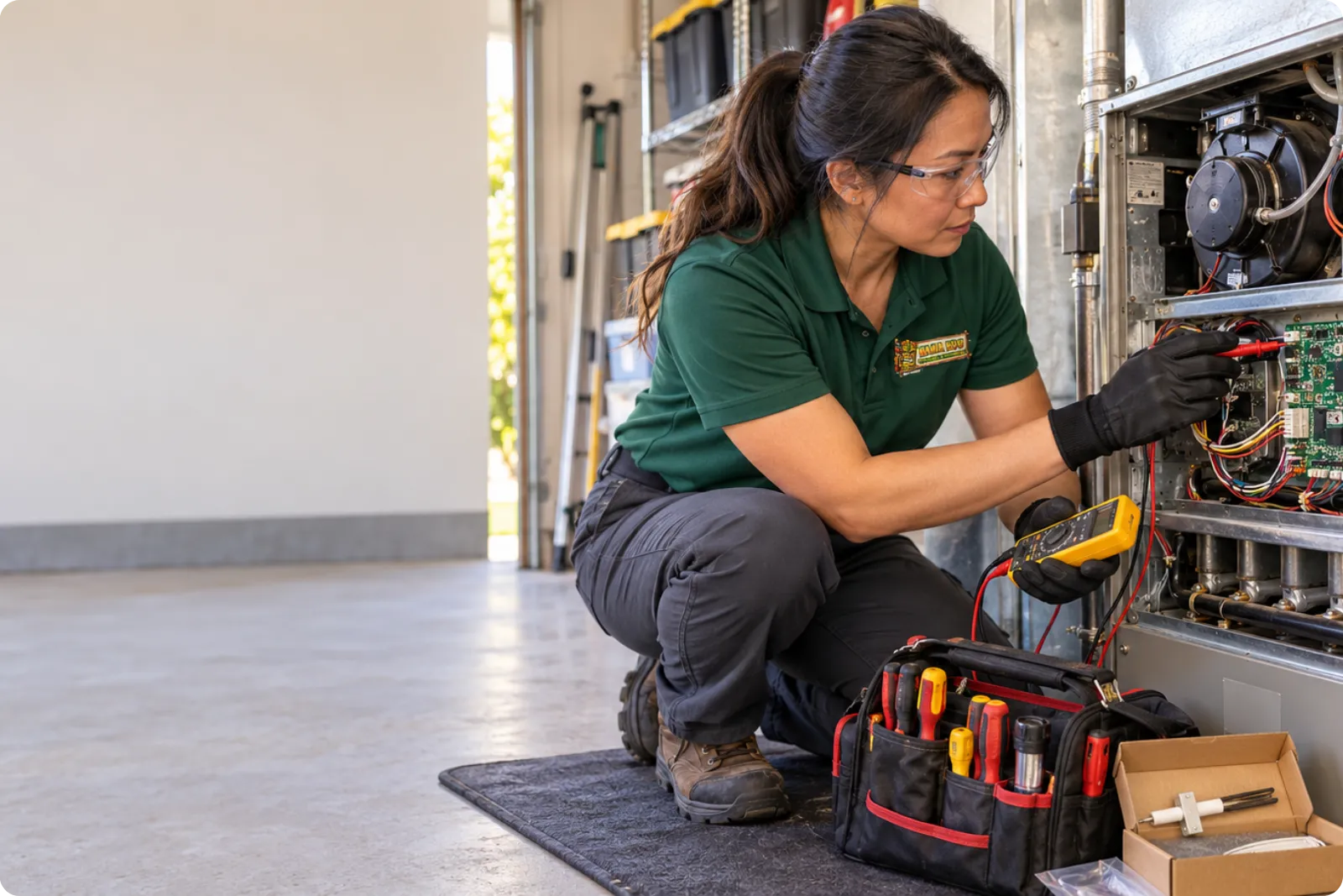 Furnace repair diagnostic in an Orange County home